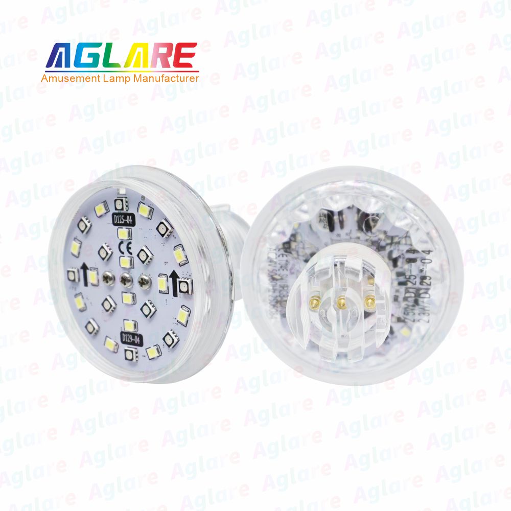 D125 + D129 自动法式 60 mm  RGB+W LED 像素 装璜灯，带 3 芯接口，合用于娱乐照明